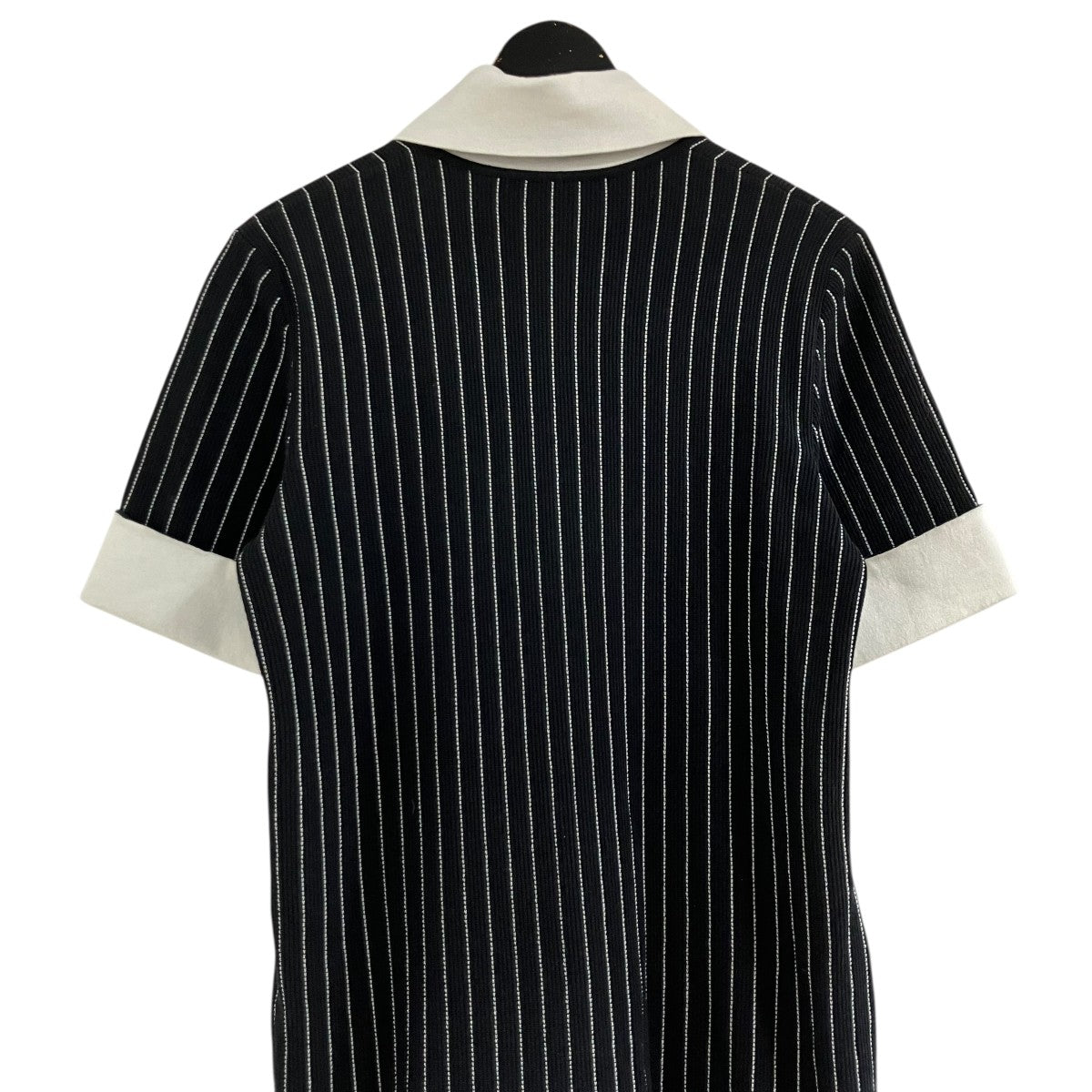 CHANEL ストライプニットワンピース 古着・中古-4枚目のアイテム画像