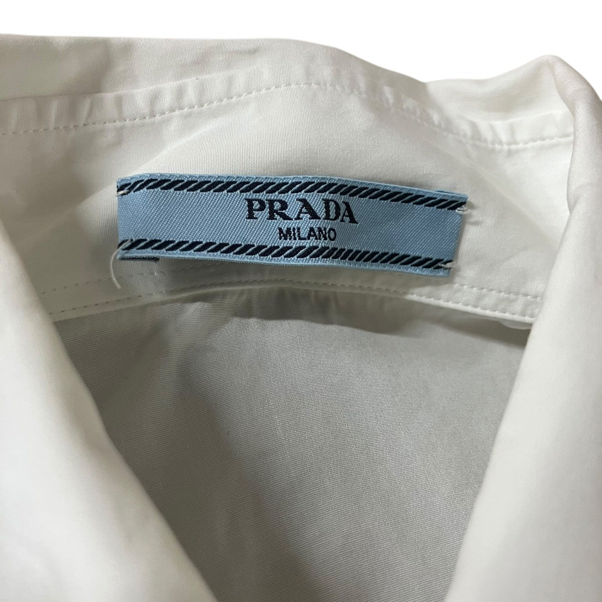 PRADA 三角プレート半袖シャツ 古着・中古-5枚目のアイテム画像
