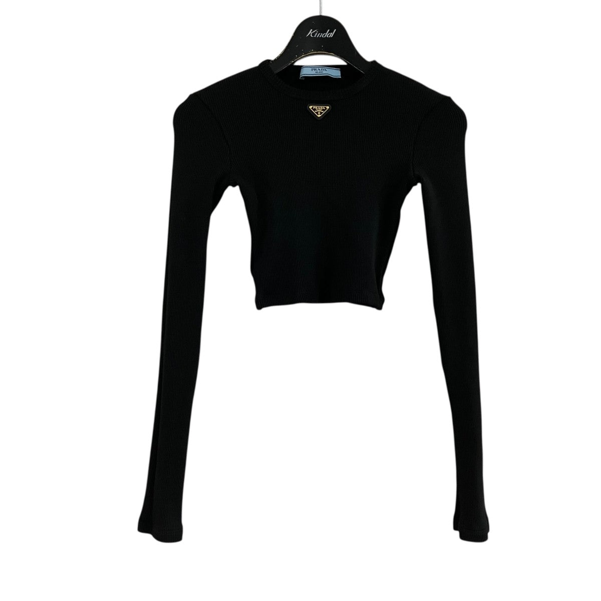 PRADA 三角プレートロゴニット 古着・中古-1枚目のアイテム画像