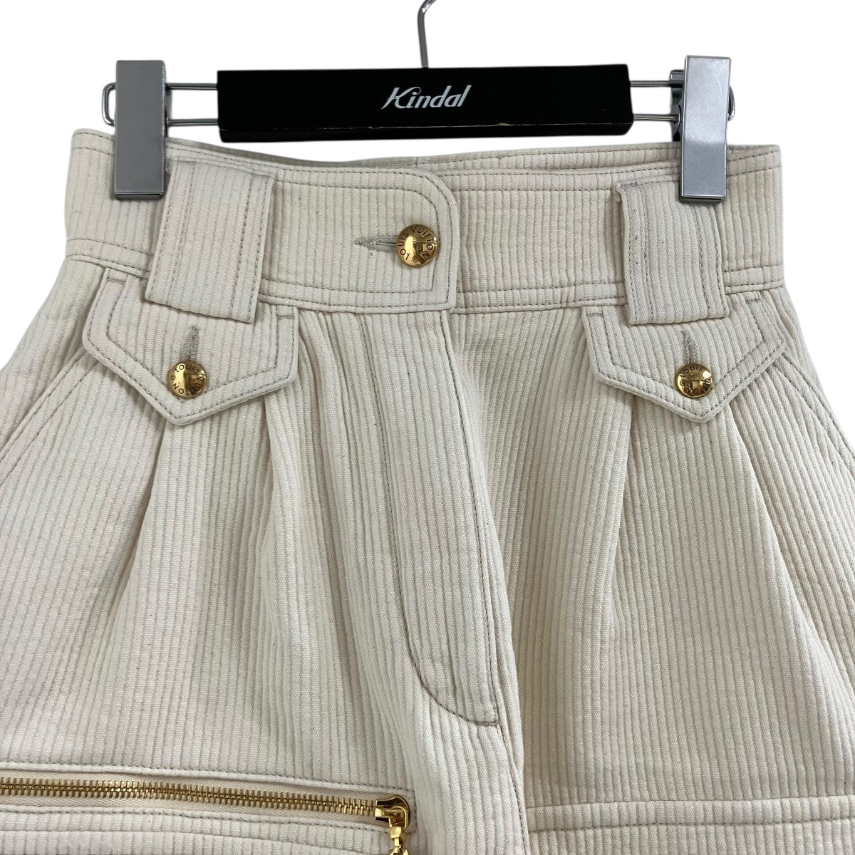 LOUIS VUITTON リブデニムサファリショーツ 古着・中古-2枚目のアイテム画像
