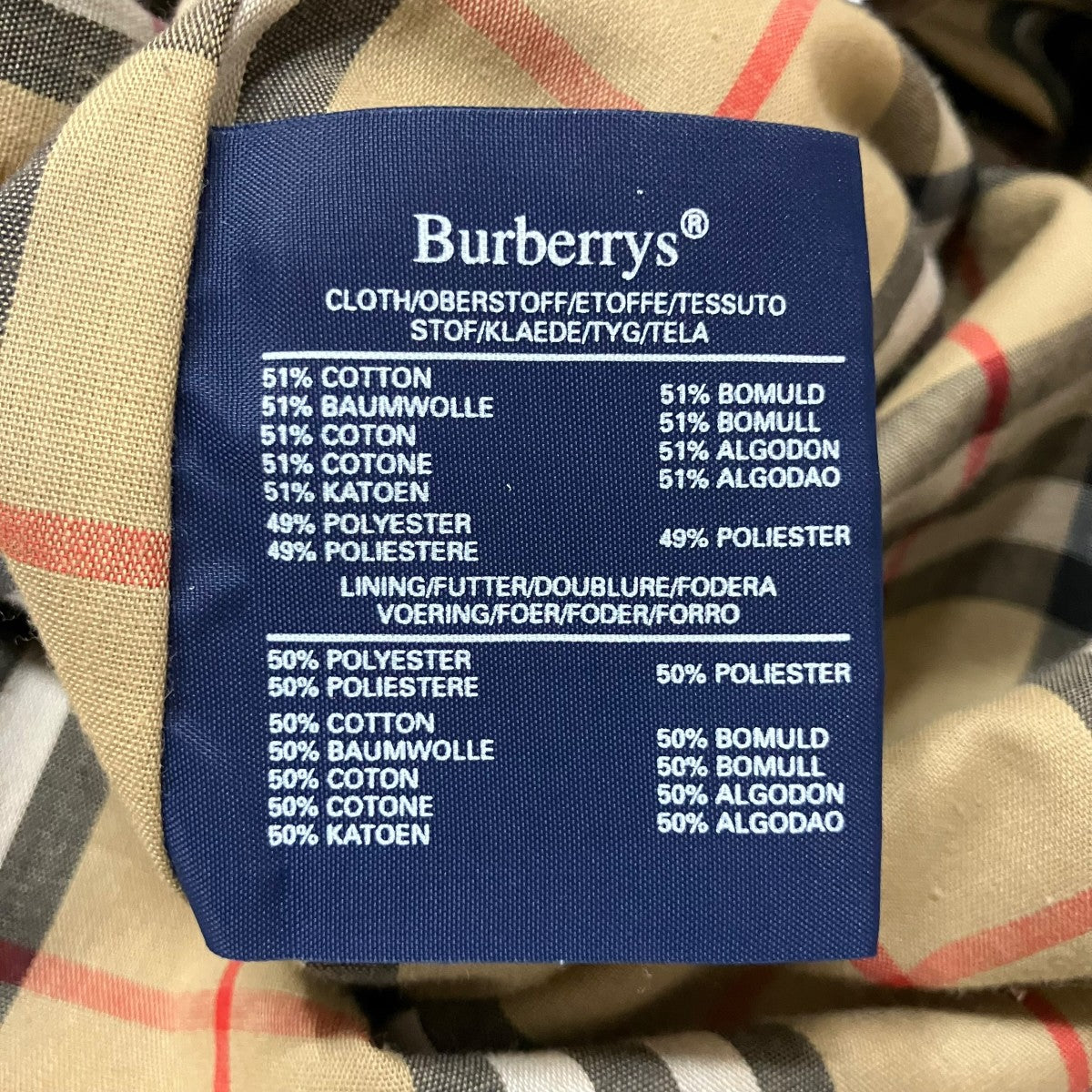BURBERRY トレンチ コート 古着・中古-6枚目のアイテム画像