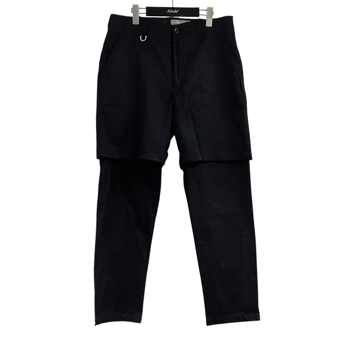 Mastermind JAPAN×OVER THE STRIPES レイヤードデザインパンツ 古着・中古-1枚目のアイテム画像