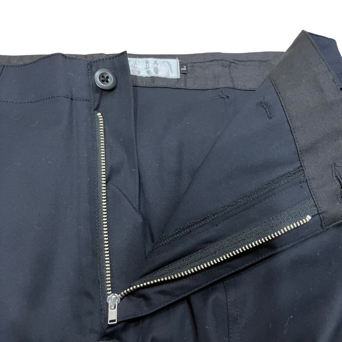 Mastermind JAPAN×OVER THE STRIPES レイヤードデザインパンツ 古着・中古-5枚目のアイテム画像