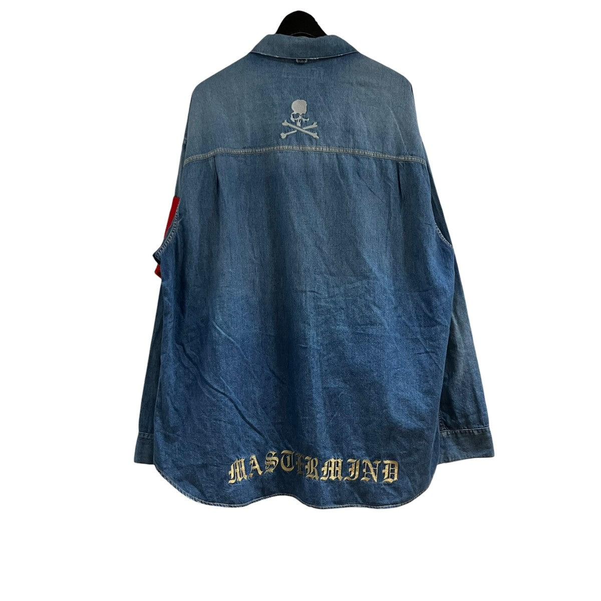 Mastermind JAPAN ロゴワッペンデニムシャツジャケット 古着・中古-3枚目のアイテム画像