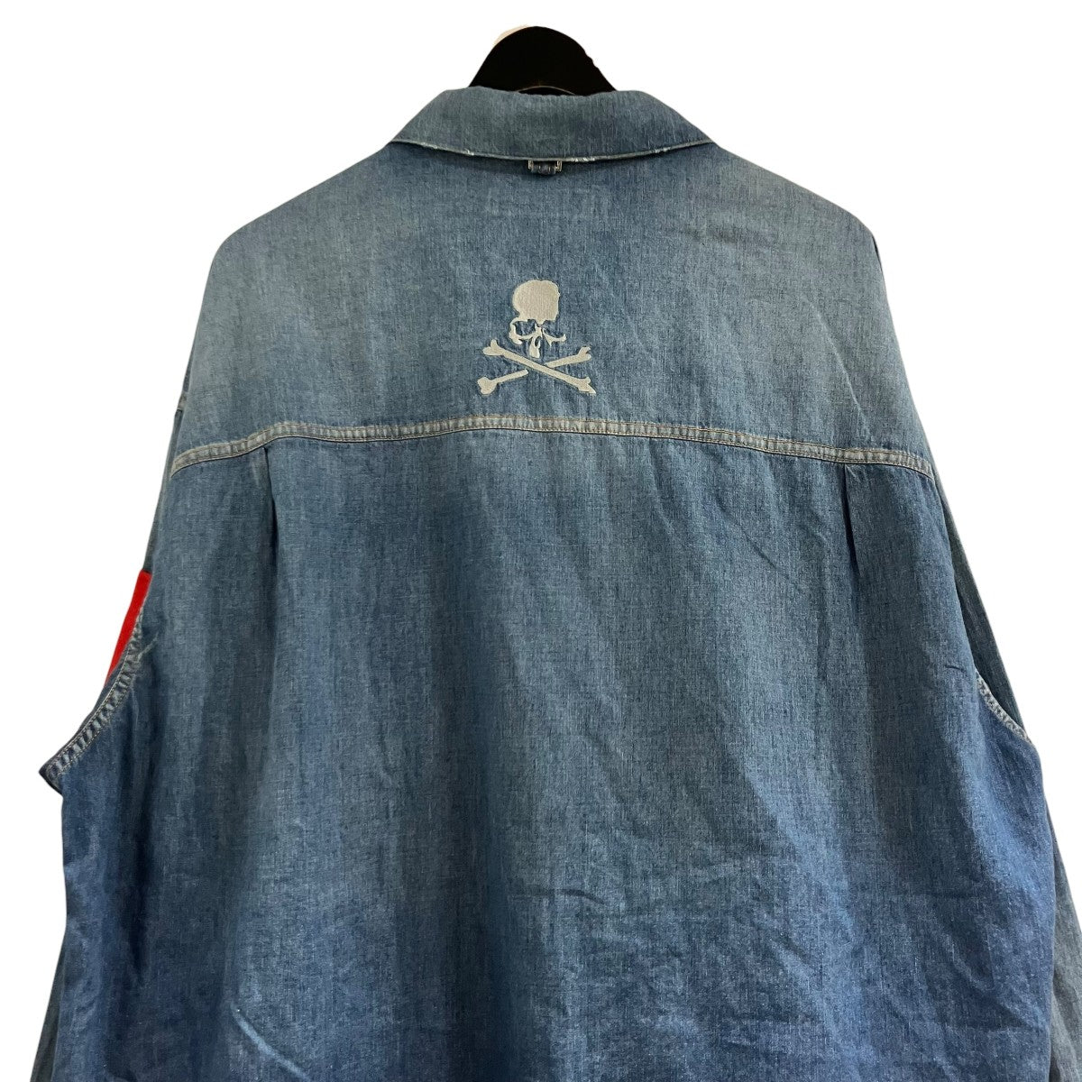 Mastermind JAPAN ロゴワッペンデニムシャツジャケット 古着・中古-4枚目のアイテム画像
