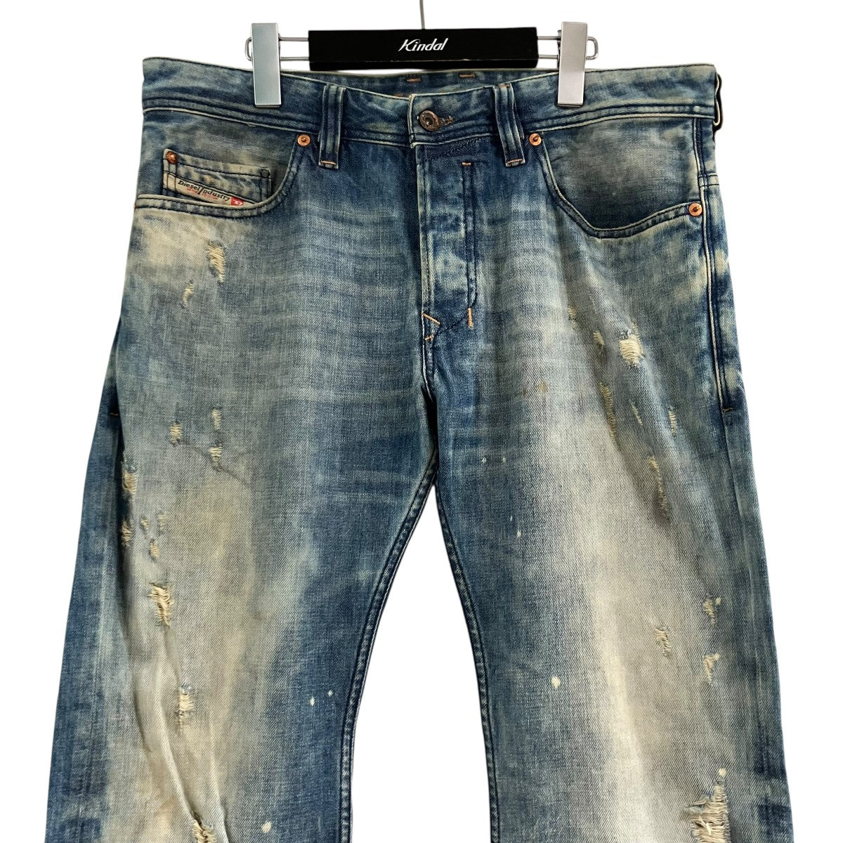DIESEL(ディーゼル) クラッシュ加工デニムパンツ WASH0886P インディゴ