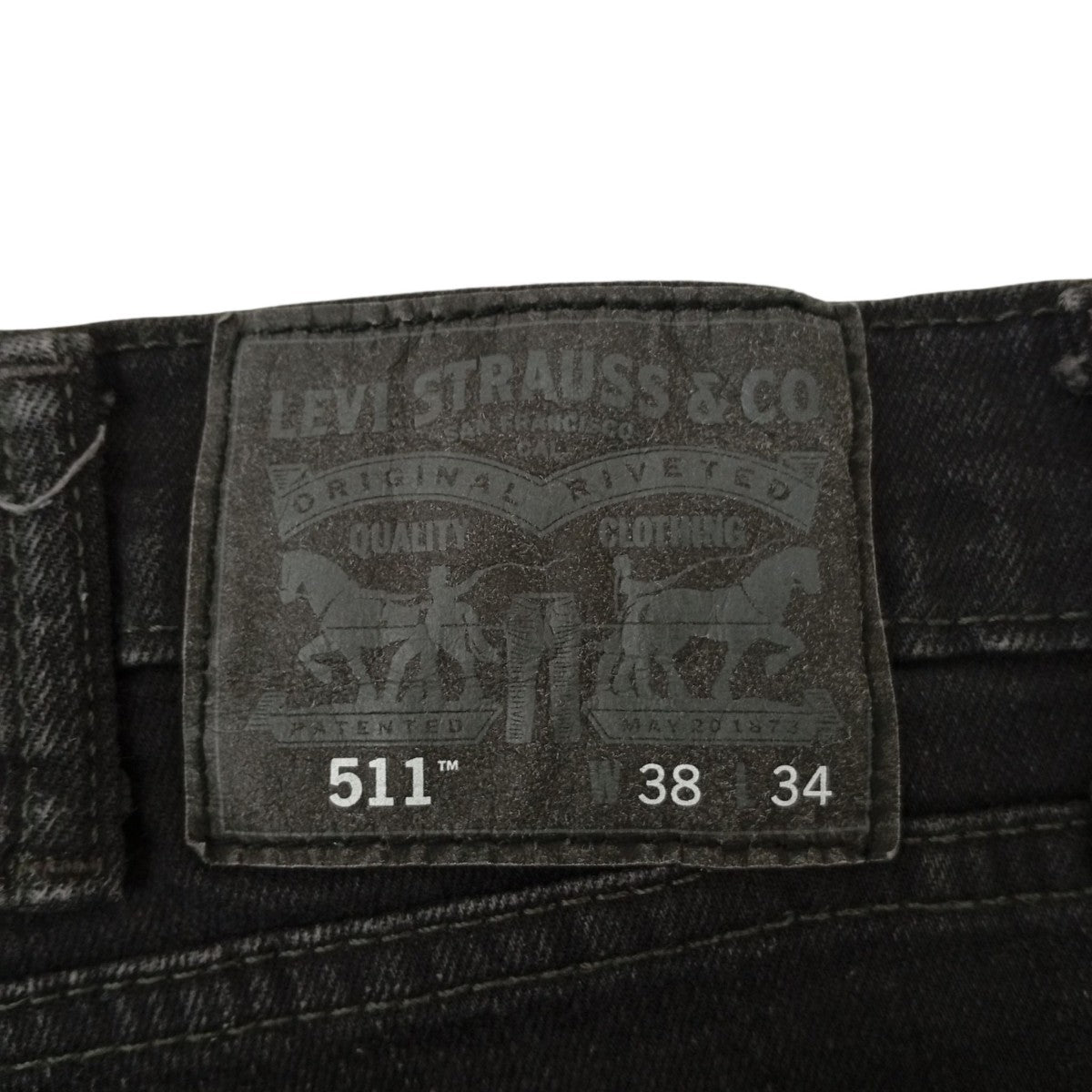 LEVI’S ブラックデニムパンツ 古着・中古-6枚目のアイテム画像