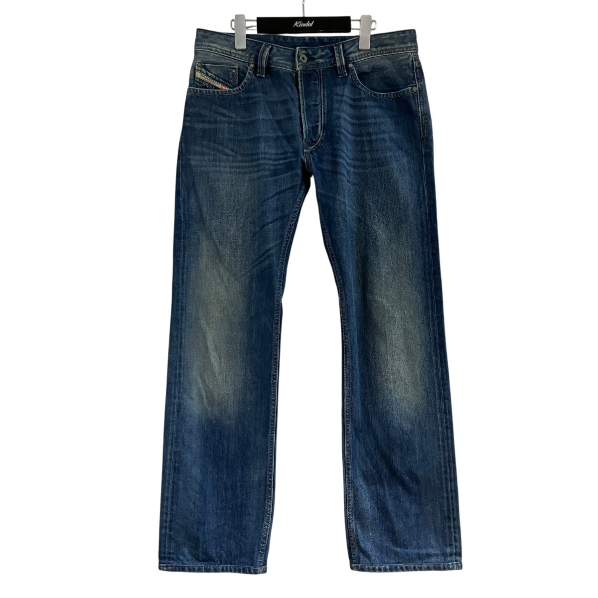 DIESEL ウォッシュド加工ストレートデニムパンツ 古着・中古-1枚目のアイテム画像