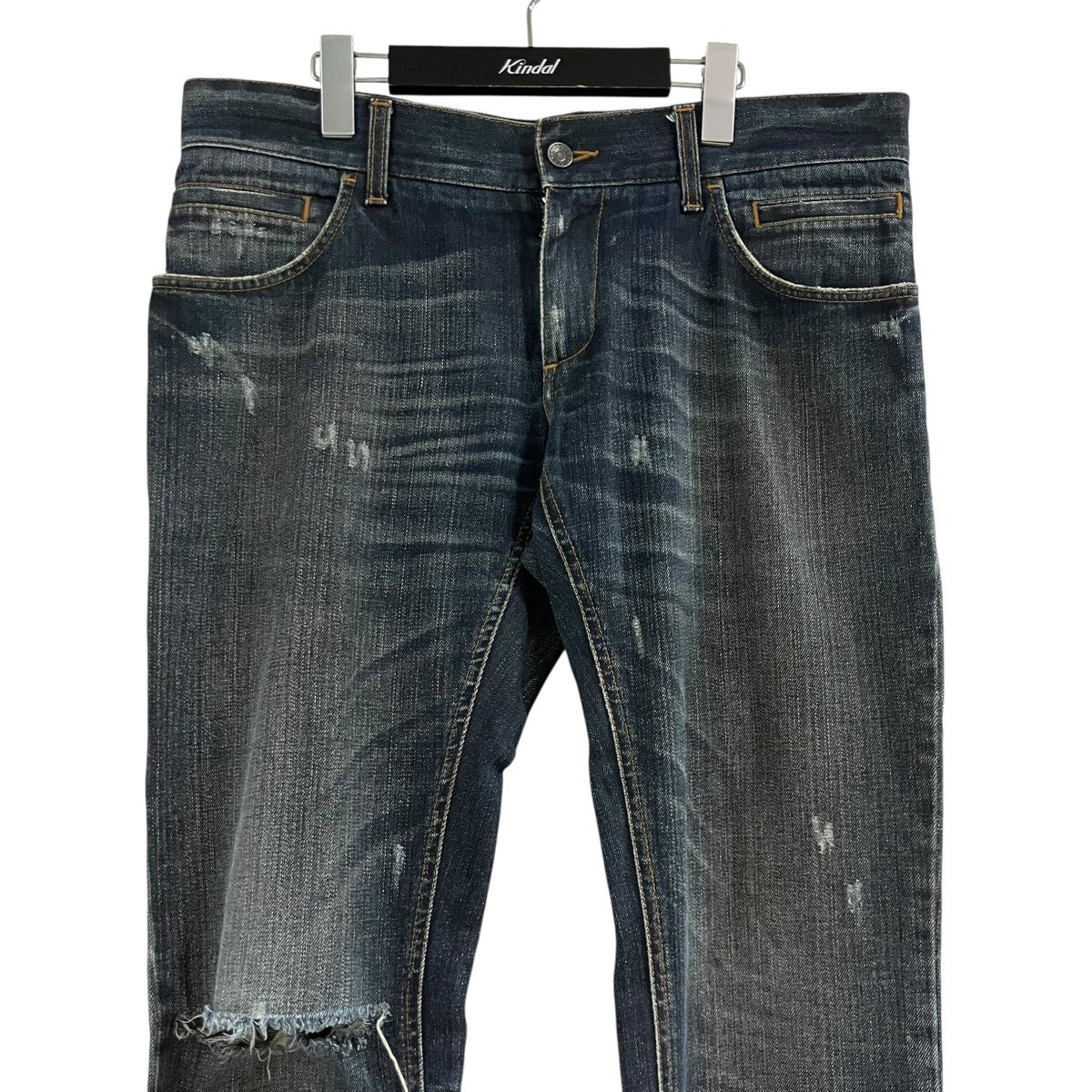 クラッシュ加工ウォッシュドデニムパンツG374LP/G8H50