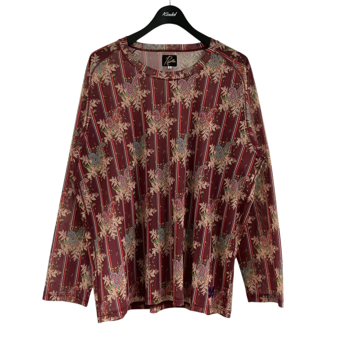 Needles シアー総柄カットソー 古着・中古-1枚目のアイテム画像