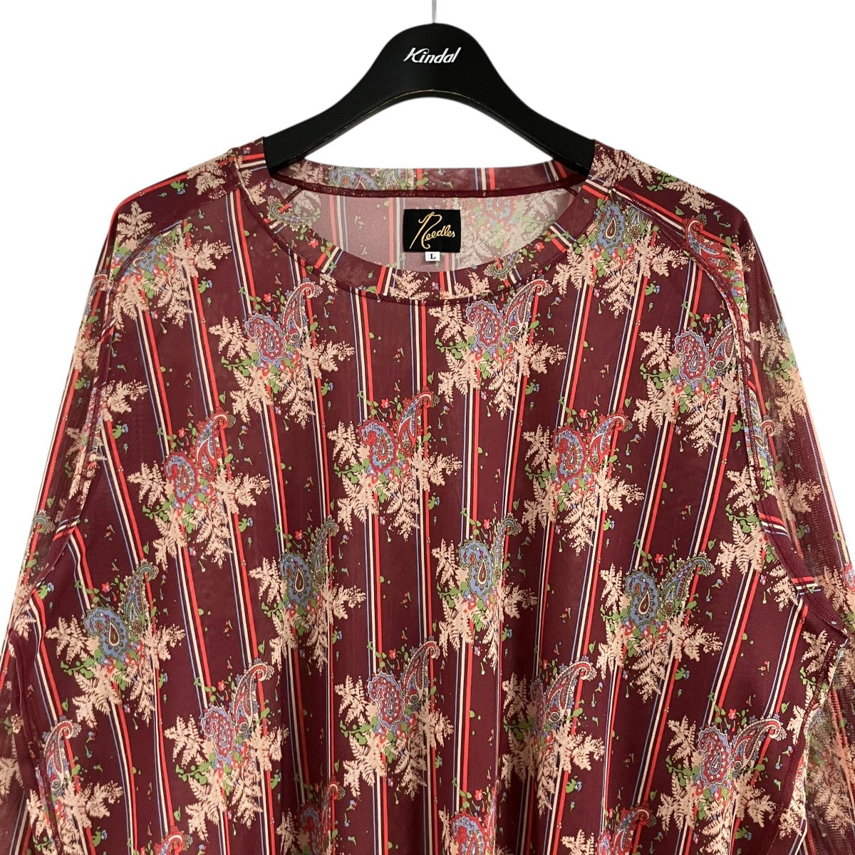 Needles シアー総柄カットソー 古着・中古-2枚目のアイテム画像