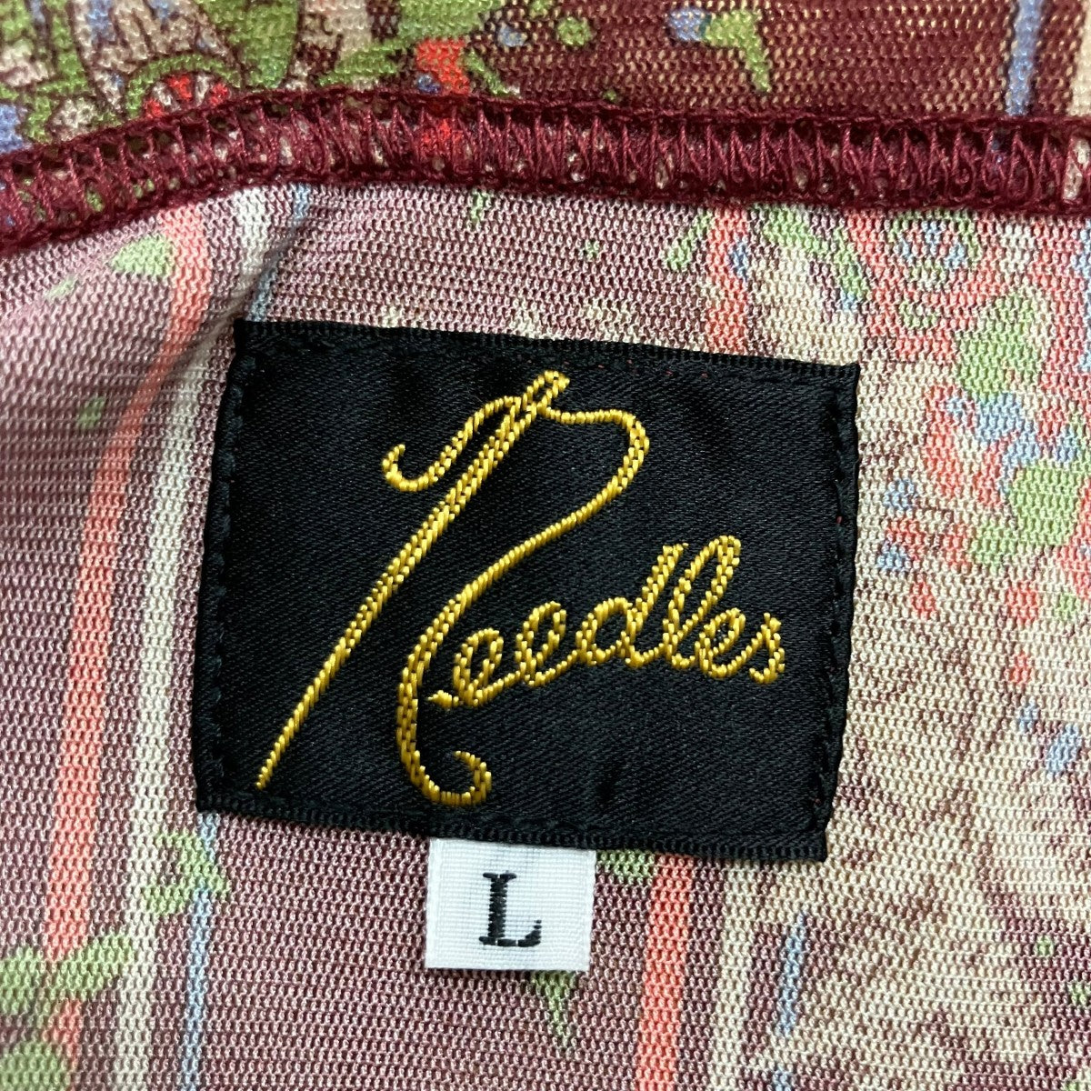 Needles シアー総柄カットソー 古着・中古-5枚目のアイテム画像