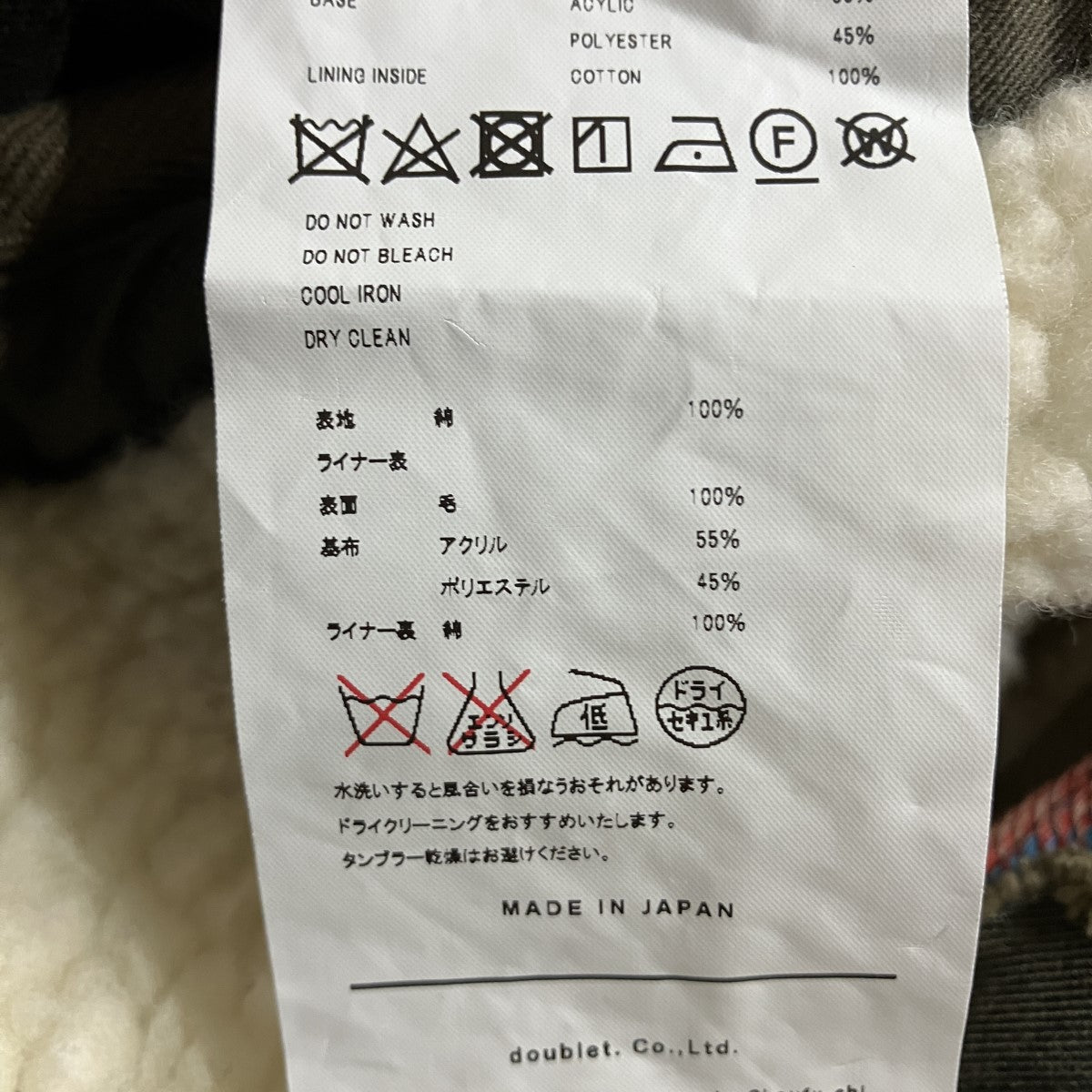 doublet ステッカープリントモッズコート 古着・中古-6枚目のアイテム画像