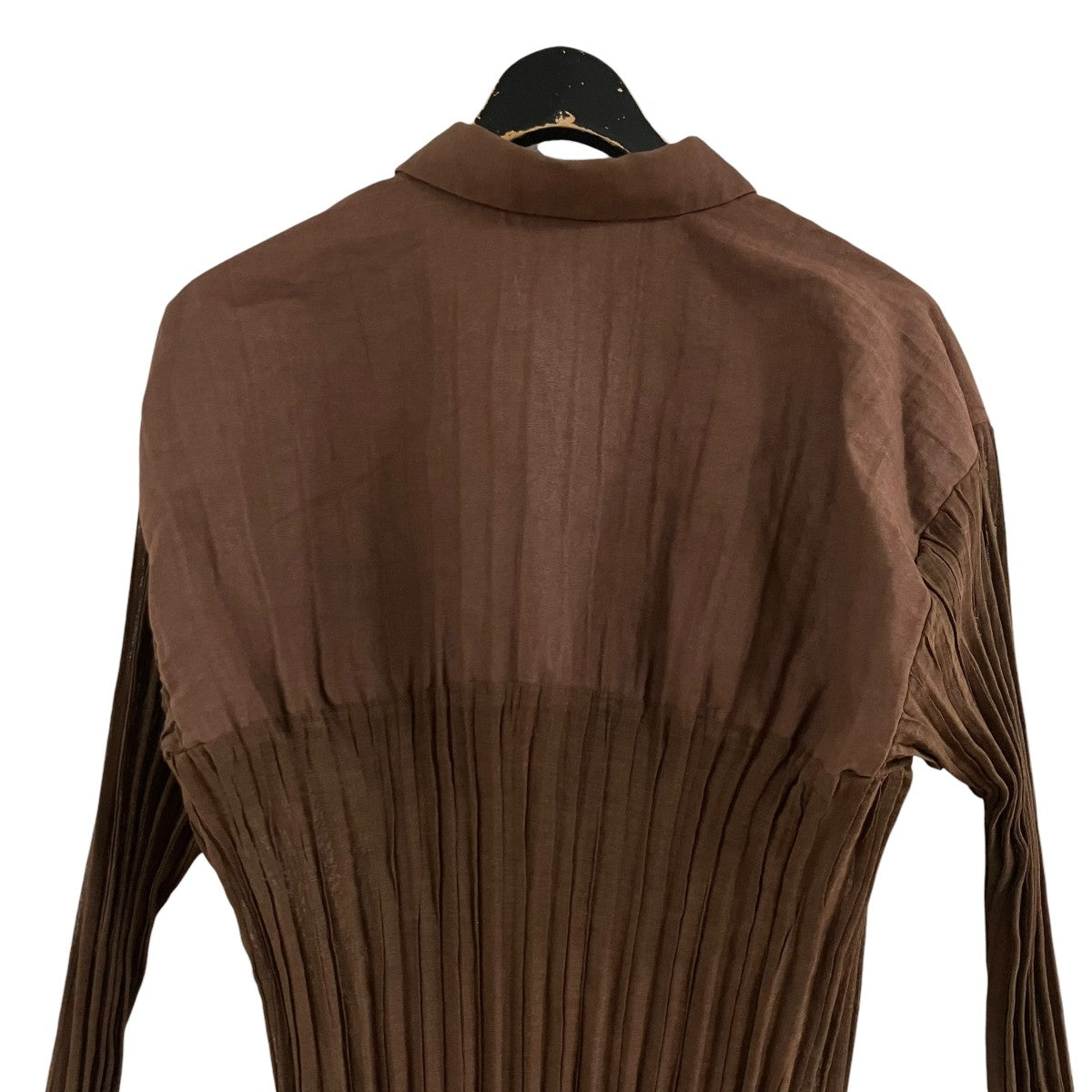 ISSEY MIYAKE シアープリーツドッキングシャツブラウス 古着・中古-4枚目のアイテム画像