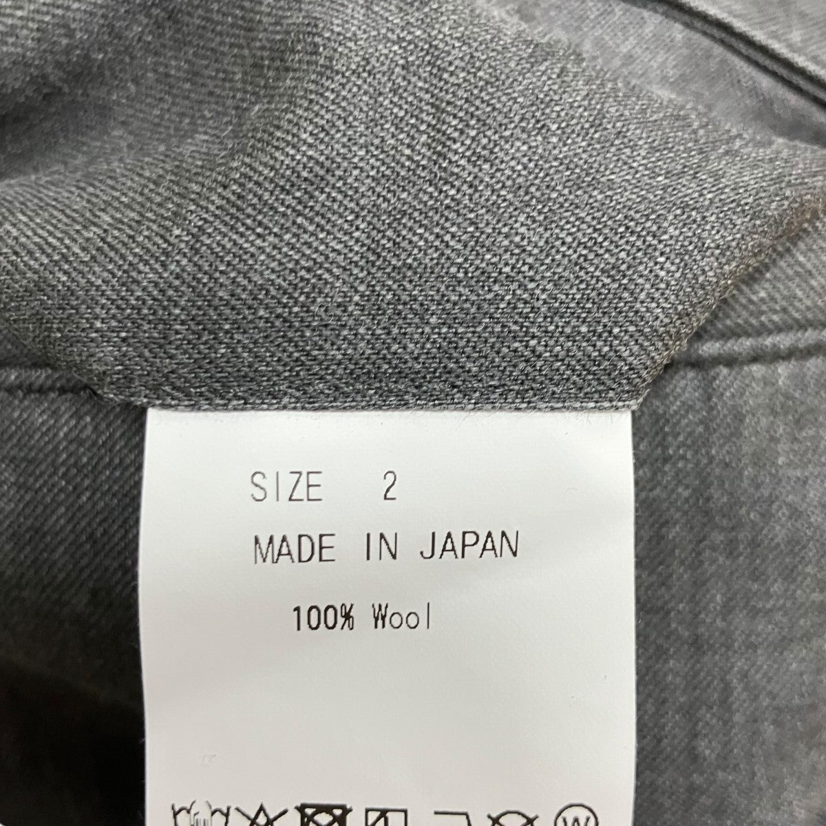 MARKA ウールギャバジンピグメントプリントワークパンツ 古着・中古-7枚目のアイテム画像