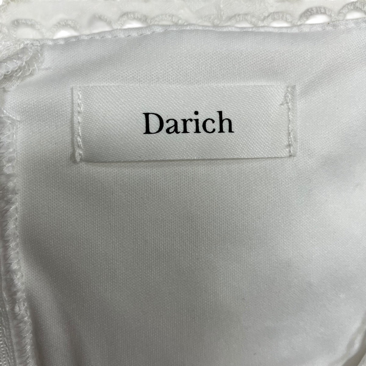 Darich フロントリボンコットンレースミニワンピース 古着・中古-5枚目のアイテム画像