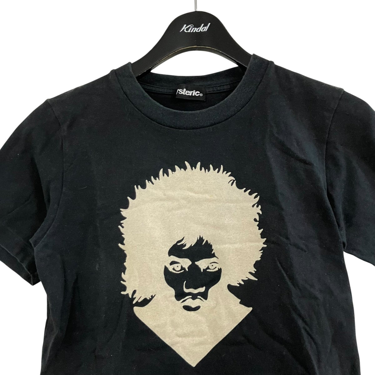 ヒステリックグラマー　ガールプリントタンクトップ ブラック HYSTERIC GLAMOUR（ヒステリックグラマー）の「EVILプリントタンク