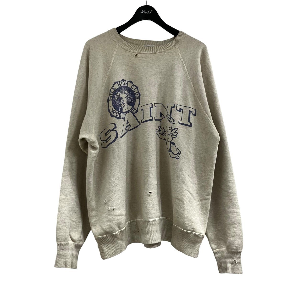 SAINT MICHAEL ダメージ加工スウェット 古着・中古-1枚目のアイテム画像