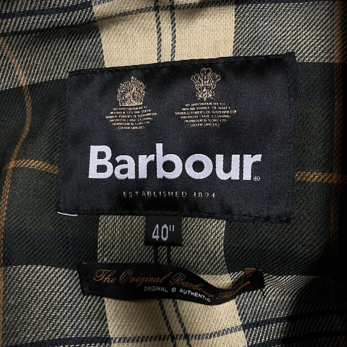 Barbour オイルドステンカラーコート 古着・中古-5枚目のアイテム画像