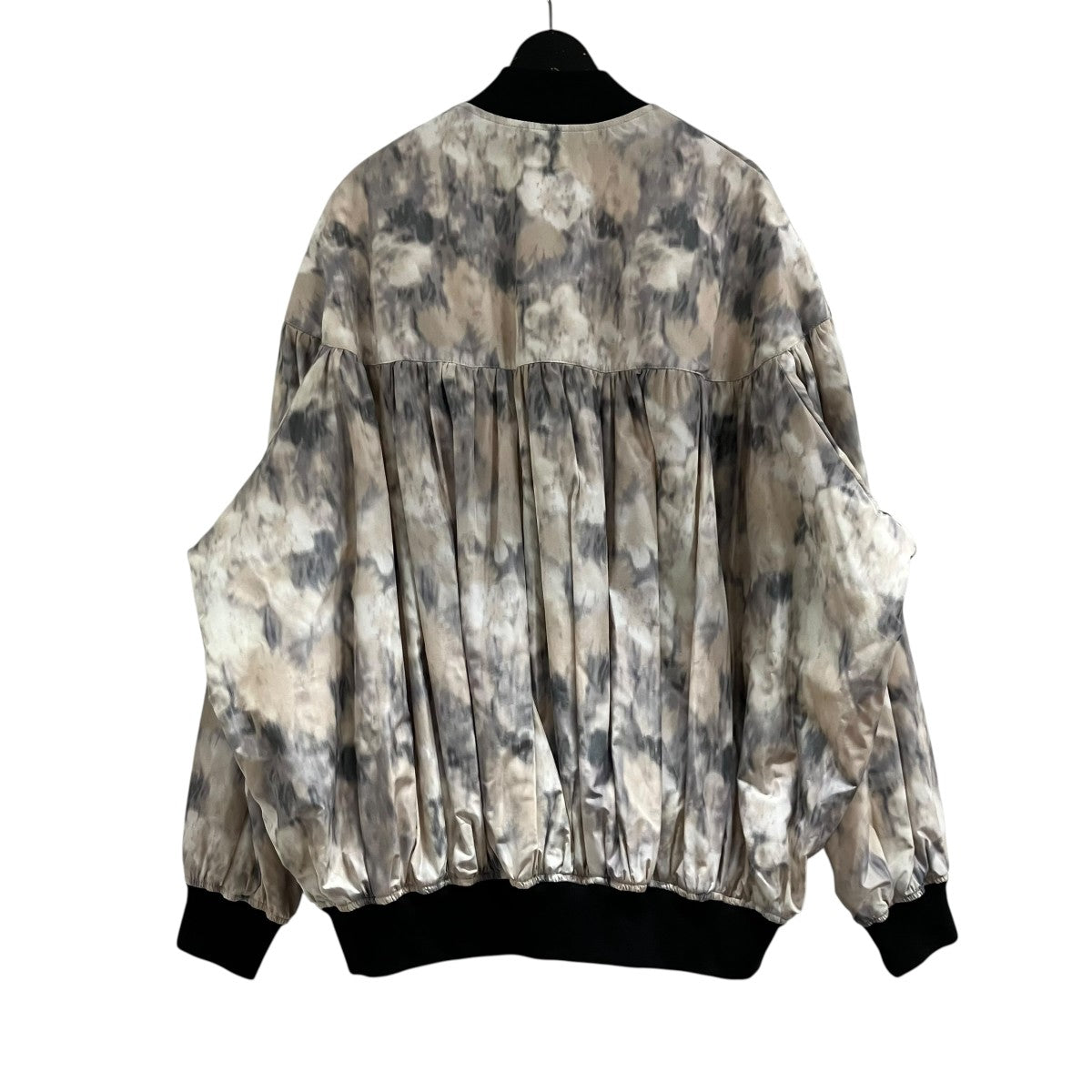 RAF SIMONS ナイロンプリントギャザーボンバージャケット 古着・中古-3枚目のアイテム画像