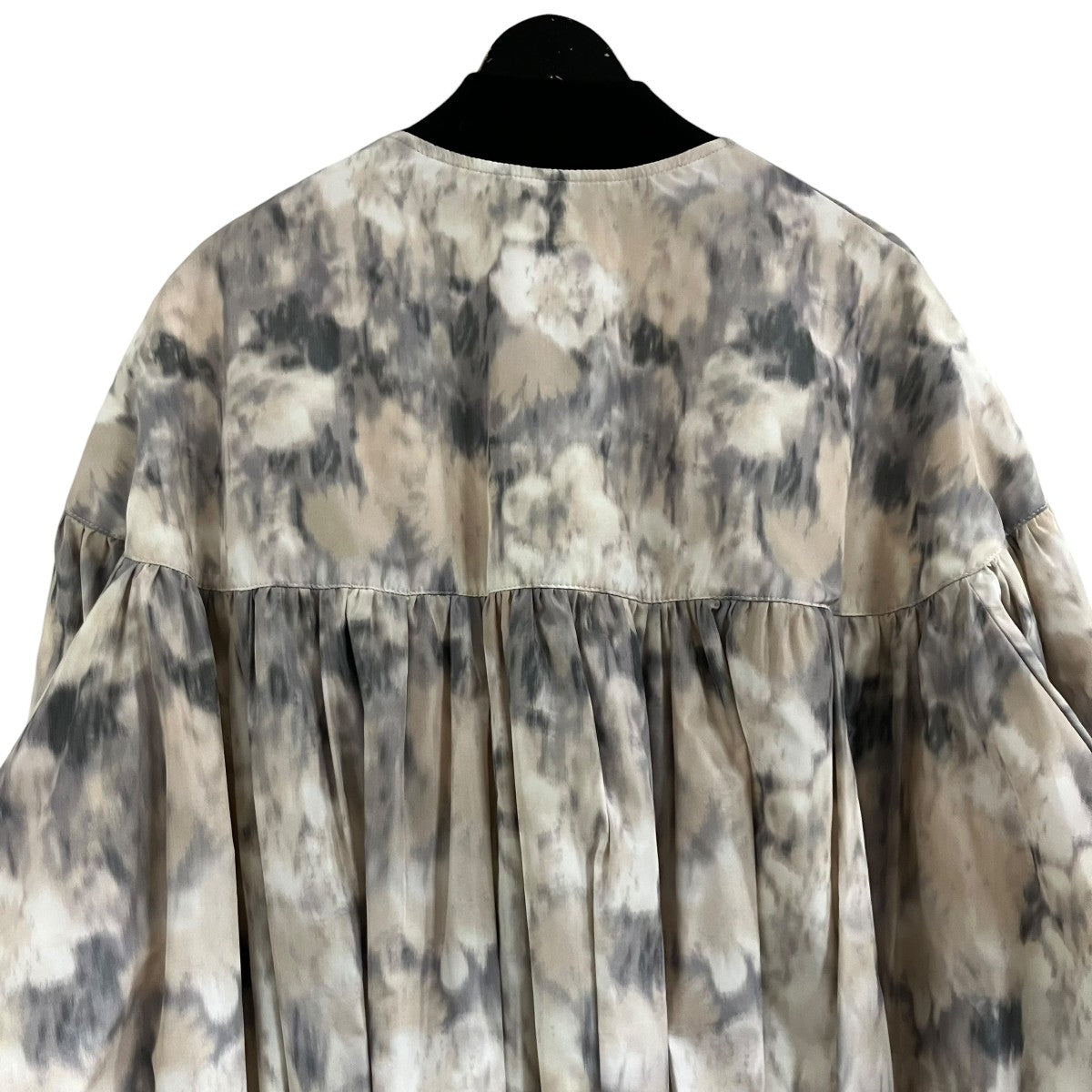 RAF SIMONS ナイロンプリントギャザーボンバージャケット 古着・中古-4枚目のアイテム画像