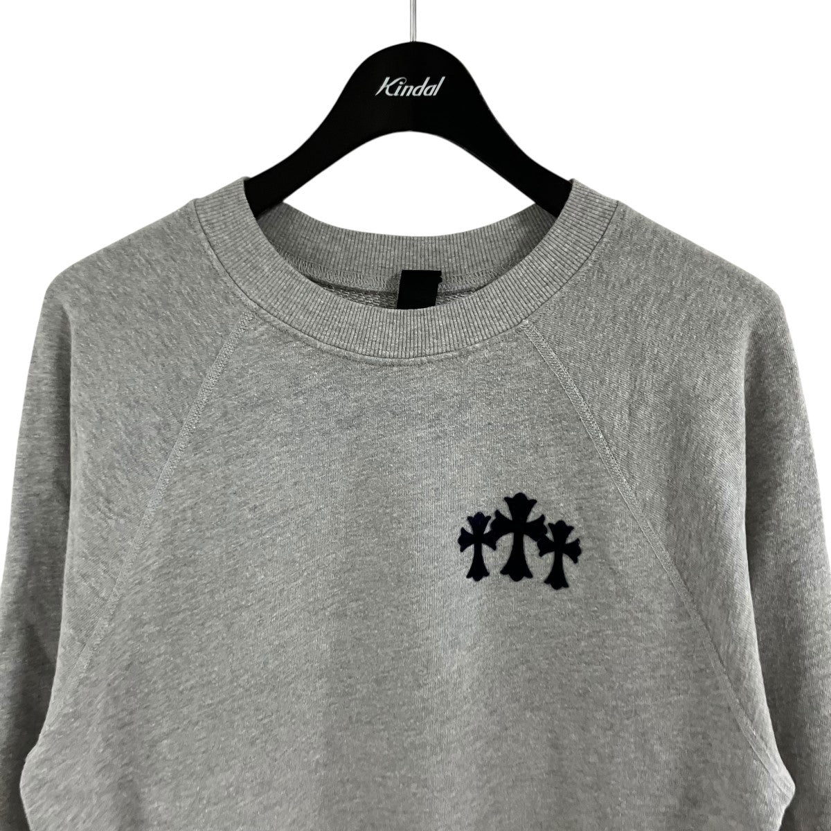 CHROME HEARTS セメタリークロスラグランスウェット 古着・中古-2枚目のアイテム画像