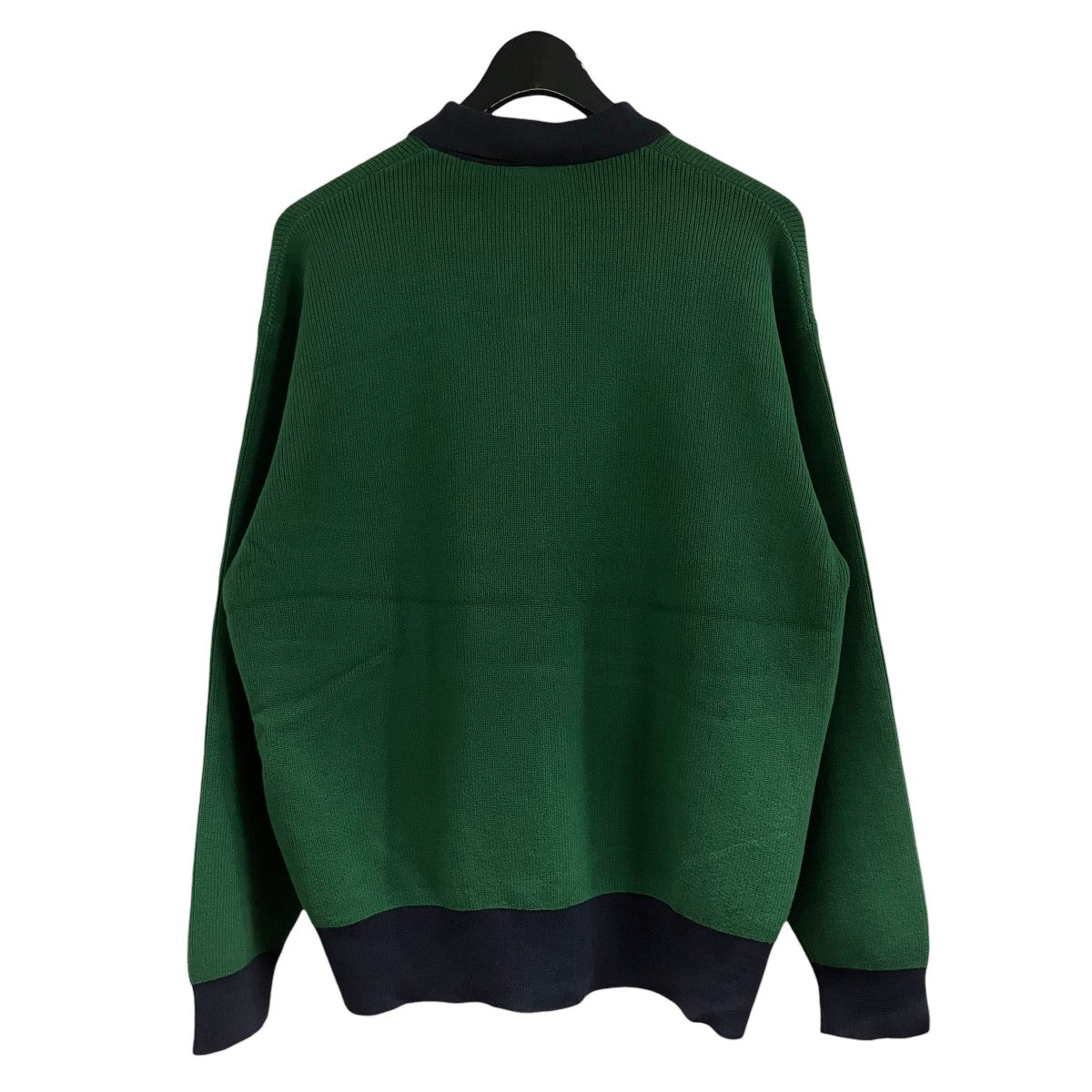 LACOSTE(ラコステ) バイカラーニットジャケット AH014J グリーン
