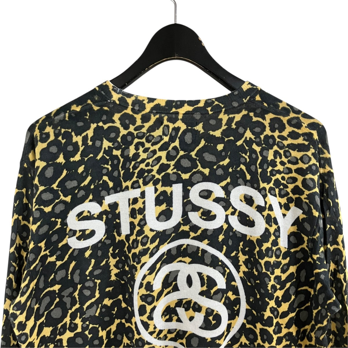 stussy×WALES BONNER レオパードクルーネックニット セーター 古着・中古-4枚目のアイテム画像