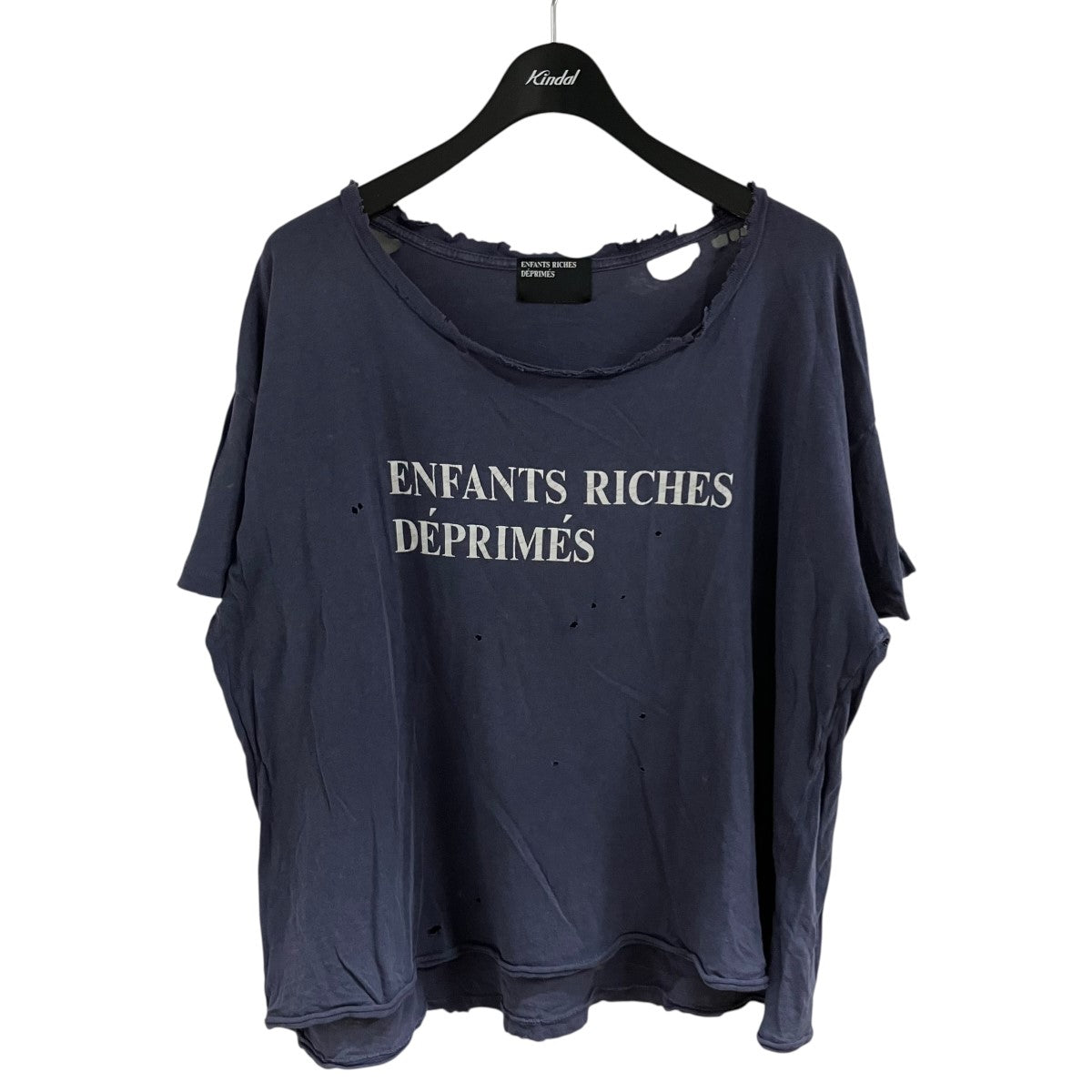ENFANTS RICHES DEPRIMES ダメージ加工プリントTシャツ 古着・中古-1枚目のアイテム画像
