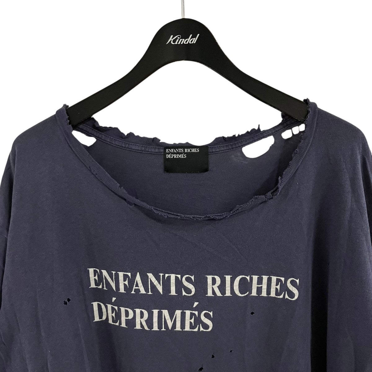 ENFANTS RICHES DEPRIMES ダメージ加工プリントTシャツ 古着・中古-2枚目のアイテム画像