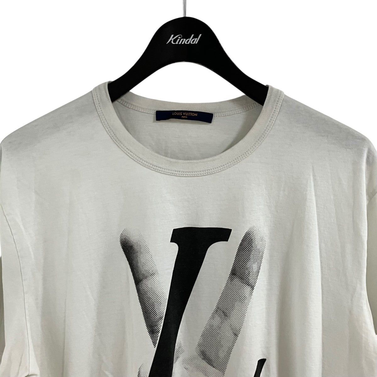 【チャコ】LOUIS VUITTON Tシャツ ロゴプリントクリーニング済 LOUIS VUITTON(ルイヴィトン) ロゴプリントTシャツ HFY79W ホワイト