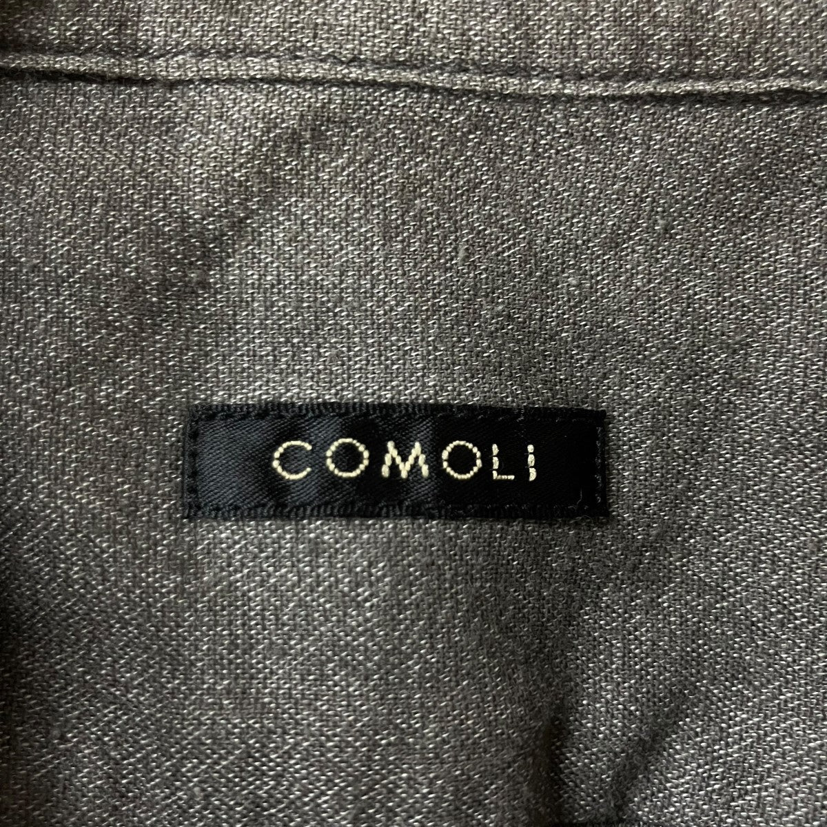 COMOLI ヨリ杢 オープンカラーシャツ 古着・中古-5枚目のアイテム画像