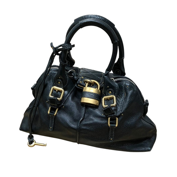 Chloe(クロエ) パディントンレザーハンドバッグ 04-07-532 ブラック