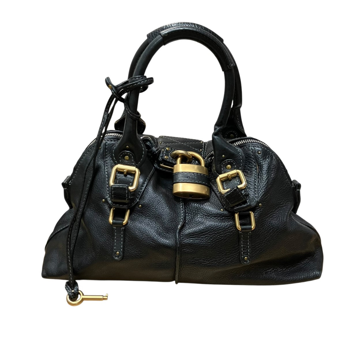 Chloe パディントンレザーハンドバッグ 古着・中古-2枚目のアイテム画像