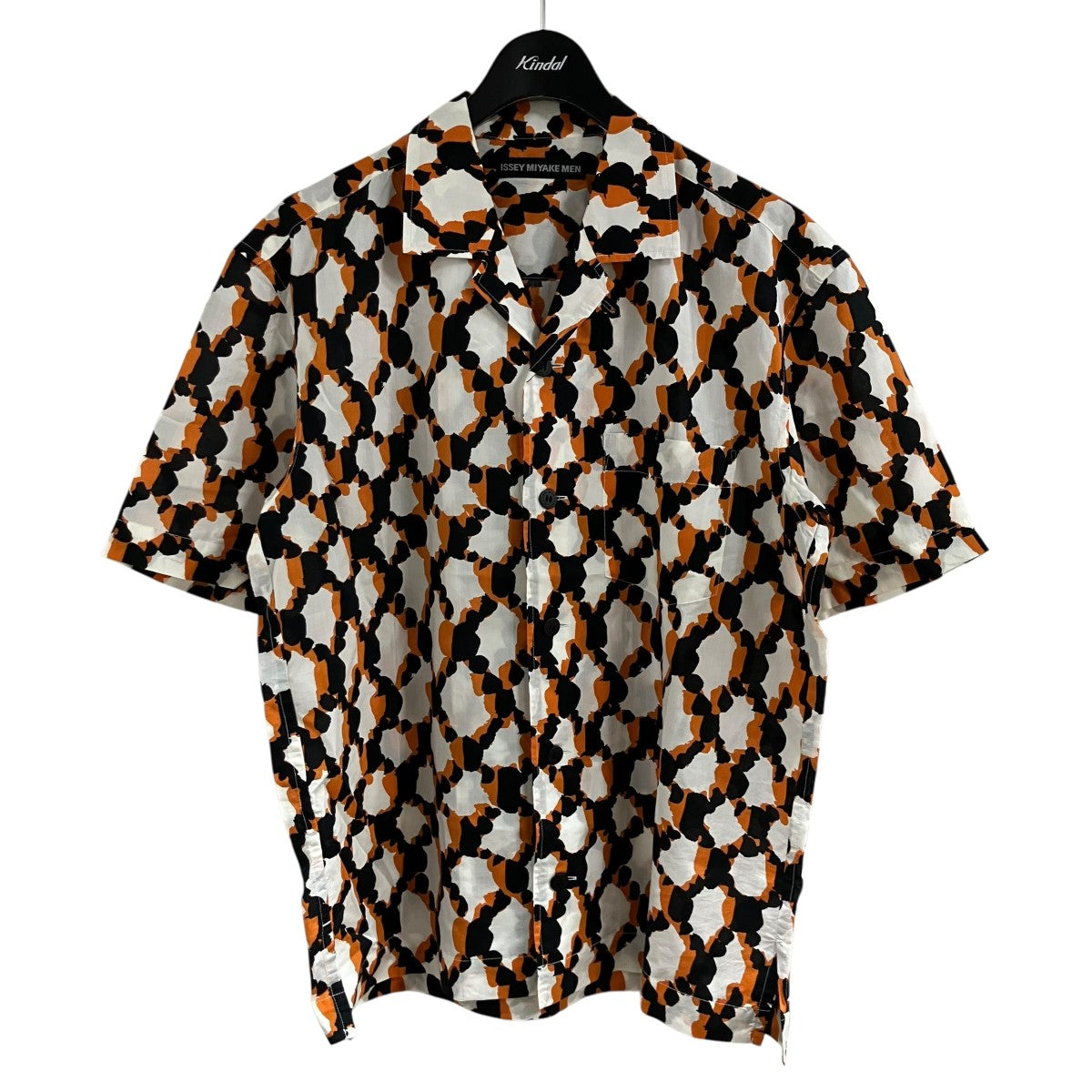 ISSEY MIYAKE 総柄ハーフスリーブシャツ 古着・中古-1枚目のアイテム画像