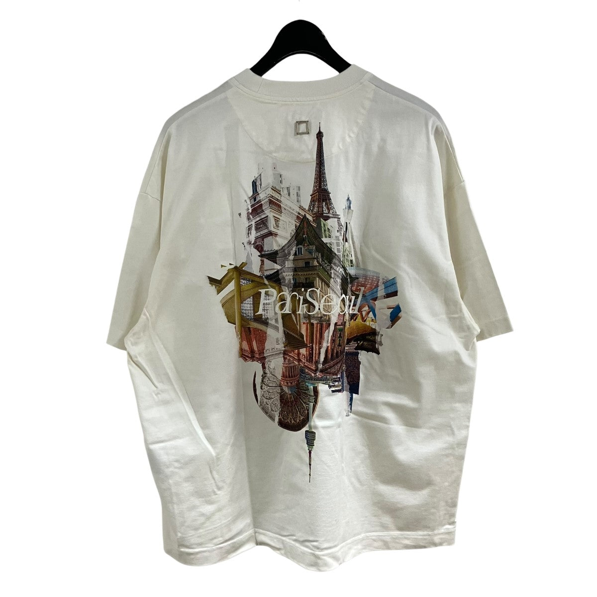 WOO YOUNG MI バックプリントラバーロゴTシャツ 古着・中古-3枚目のアイテム画像