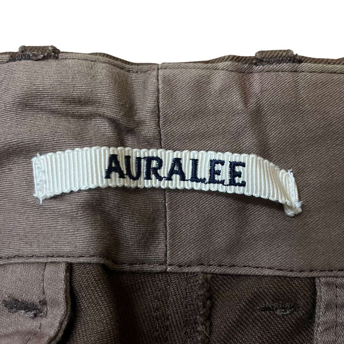 AURALEE チノテーパードパンツ 古着・中古-6枚目のアイテム画像