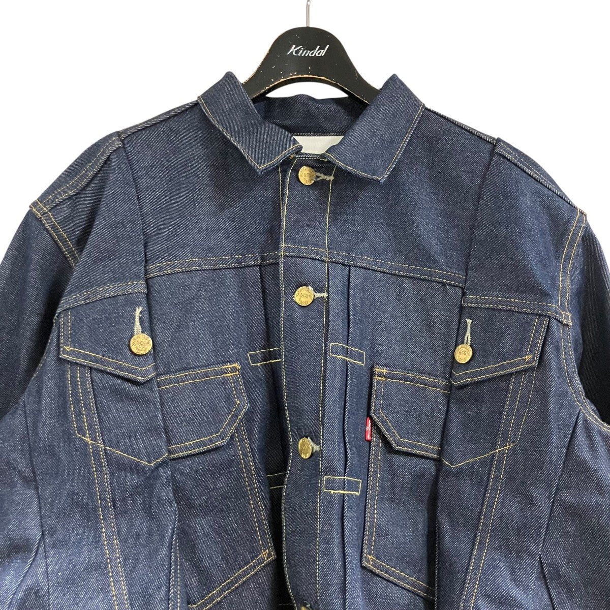 sacai×LEVI’S デニムジャケット 古着・中古-2枚目のアイテム画像