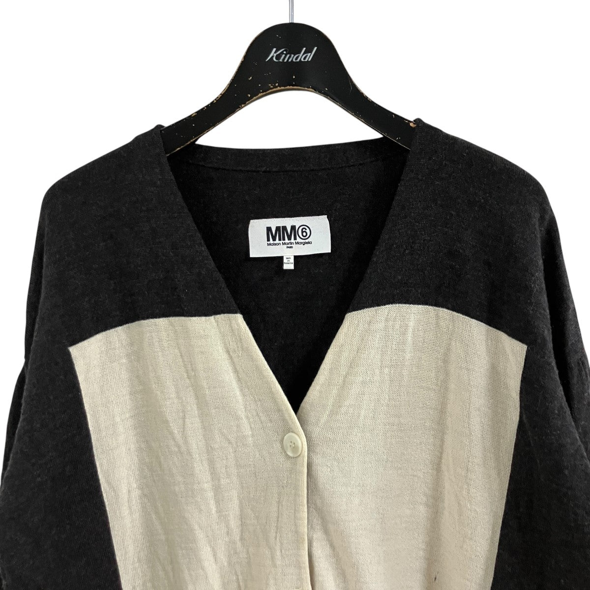 MM6 Maison Margiela バイカラースイッチカーディガン 古着・中古-2枚目のアイテム画像