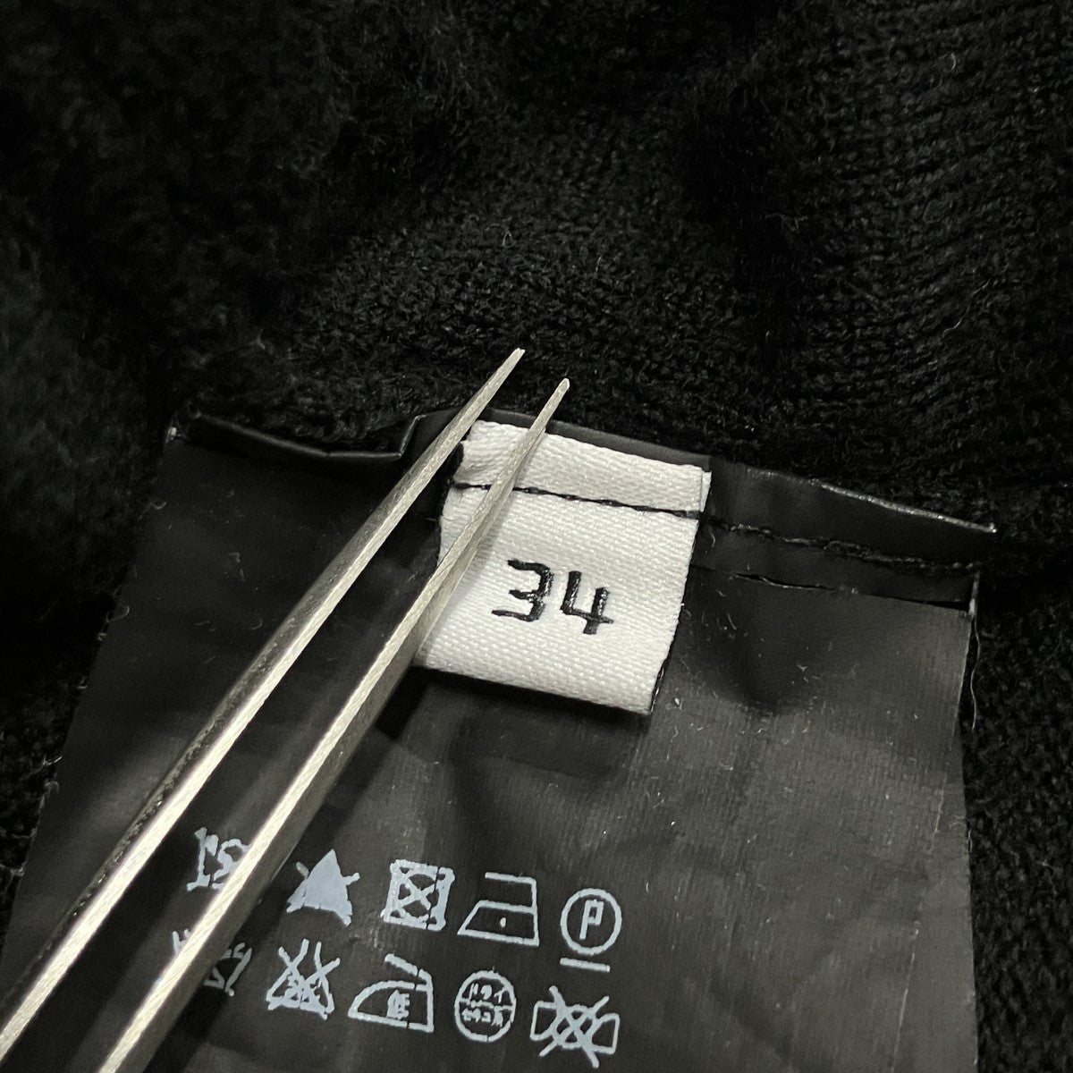 BALENCIAGA ノーカラーウールカーディガン 古着・中古-5枚目のアイテム画像