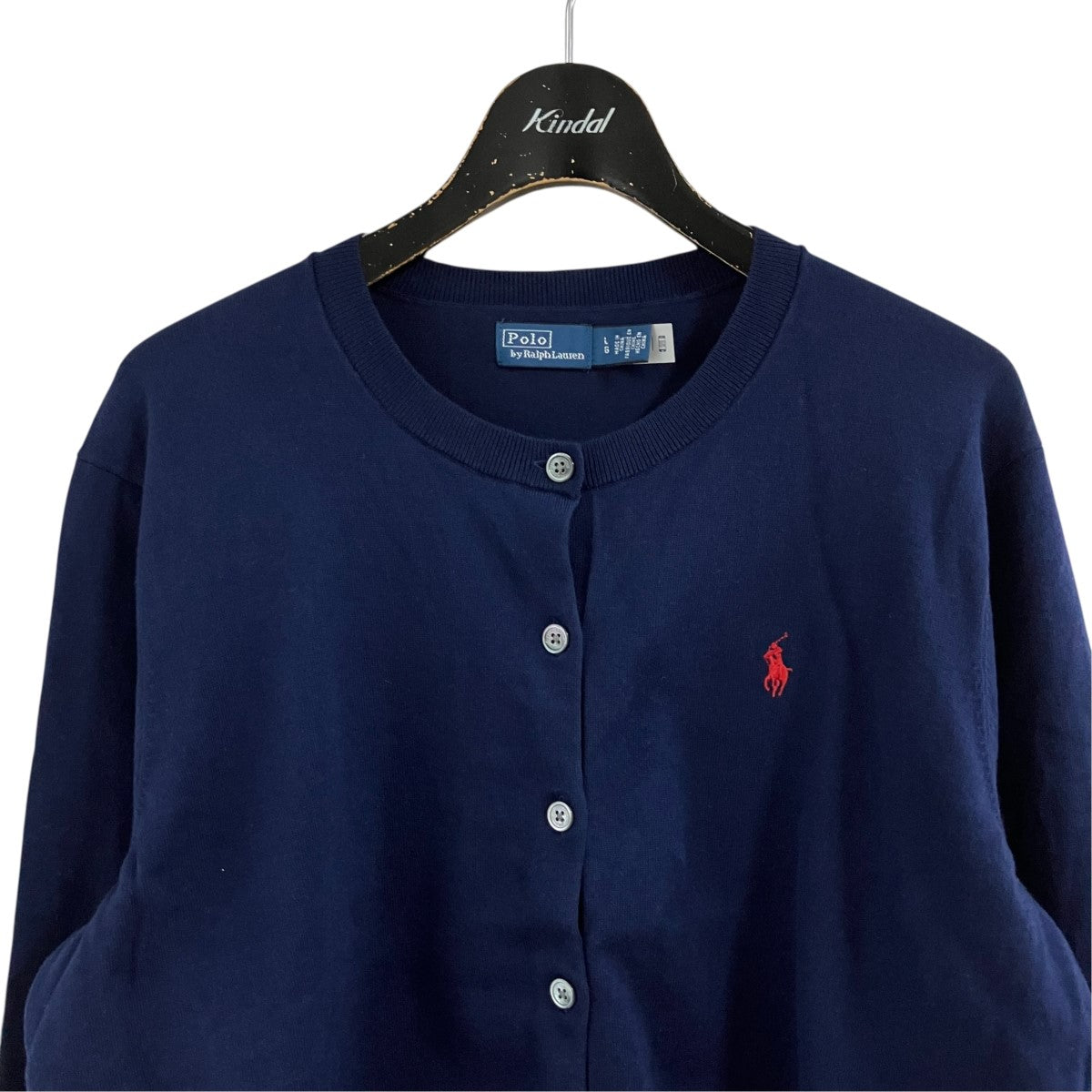 POLO RALPH LAUREN ロゴエンブロイダリーカーディガン 古着・中古-2枚目のアイテム画像