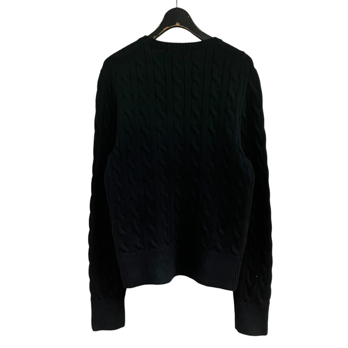 POLO RALPH LAUREN ケーブルニットコットン クルーネック カーディガン 古着・中古-3枚目のアイテム画像