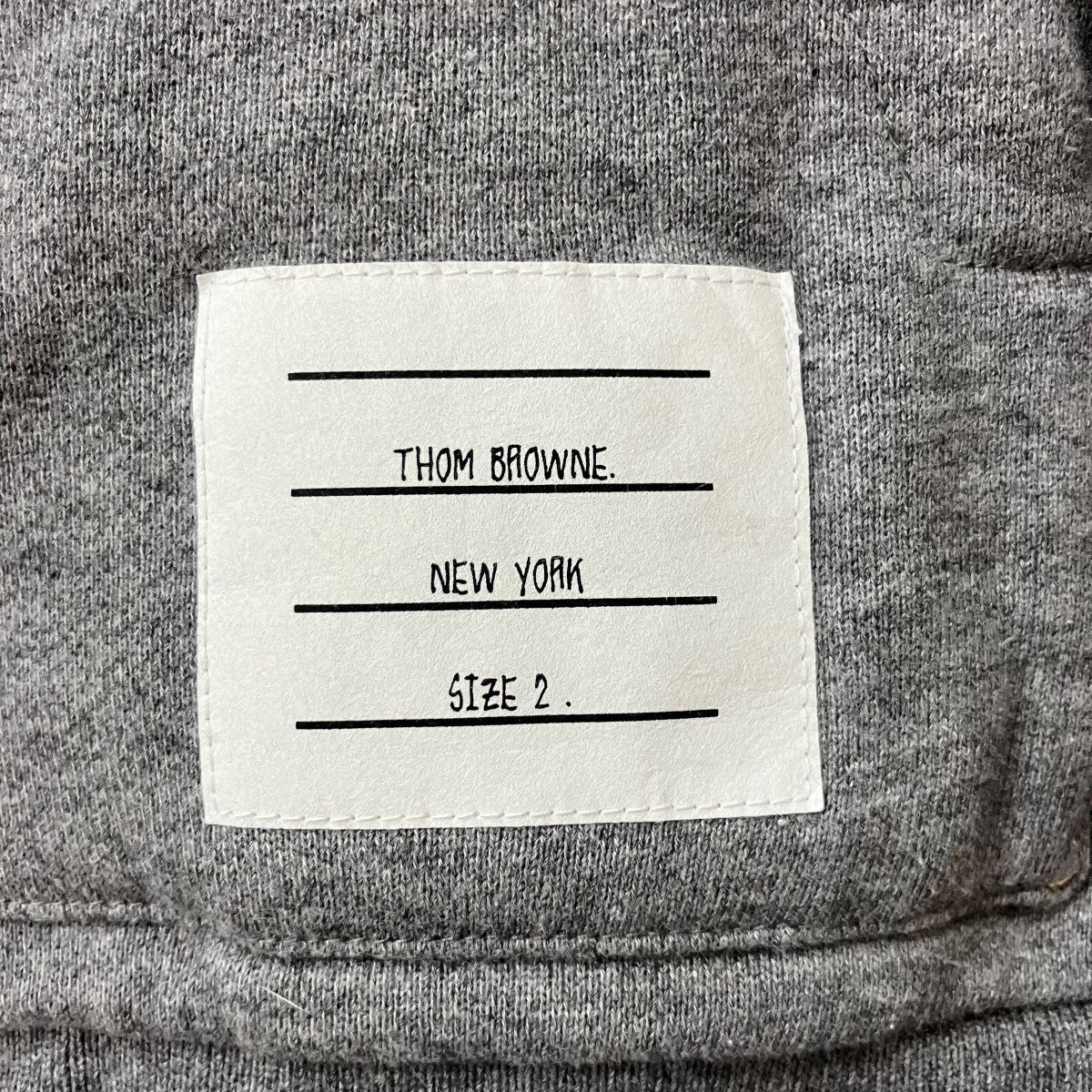 THOM BROWNE グレー パーカー Lサイズ トム・ブラウン THOM BROWNE パーカー フーディー グレー メンズ THOM