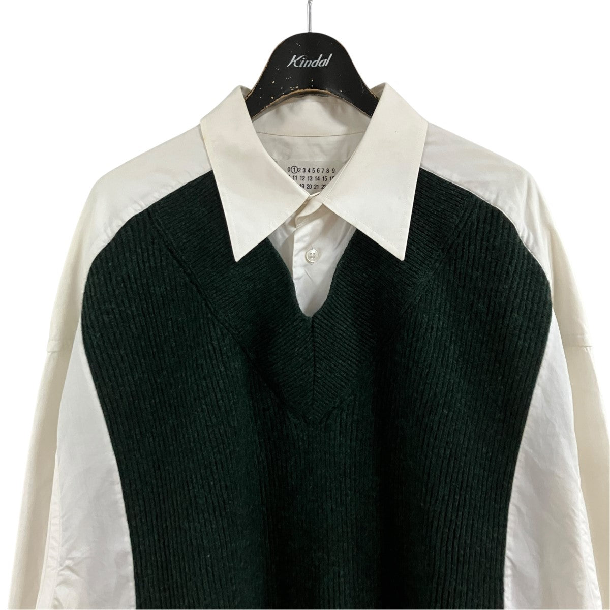 Maison Margiela1 ニットドッキングプルオーバーブラウス 古着・中古-2枚目のアイテム画像