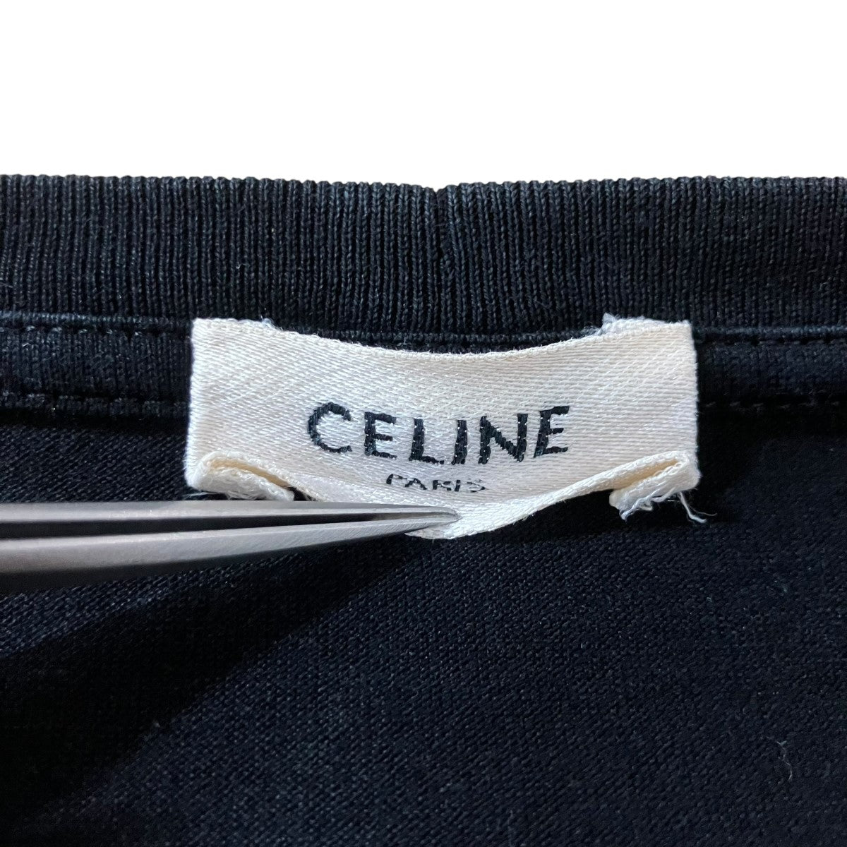 CELINE(セリーヌ) ロゴプリントTシャツ 2X314916G ブラック×ホワイト