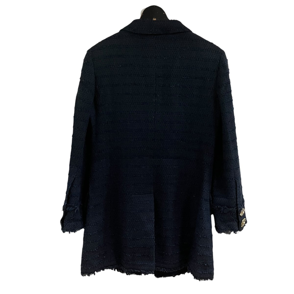 CHANEL ブローチツイードコート 古着・中古-3枚目のアイテム画像