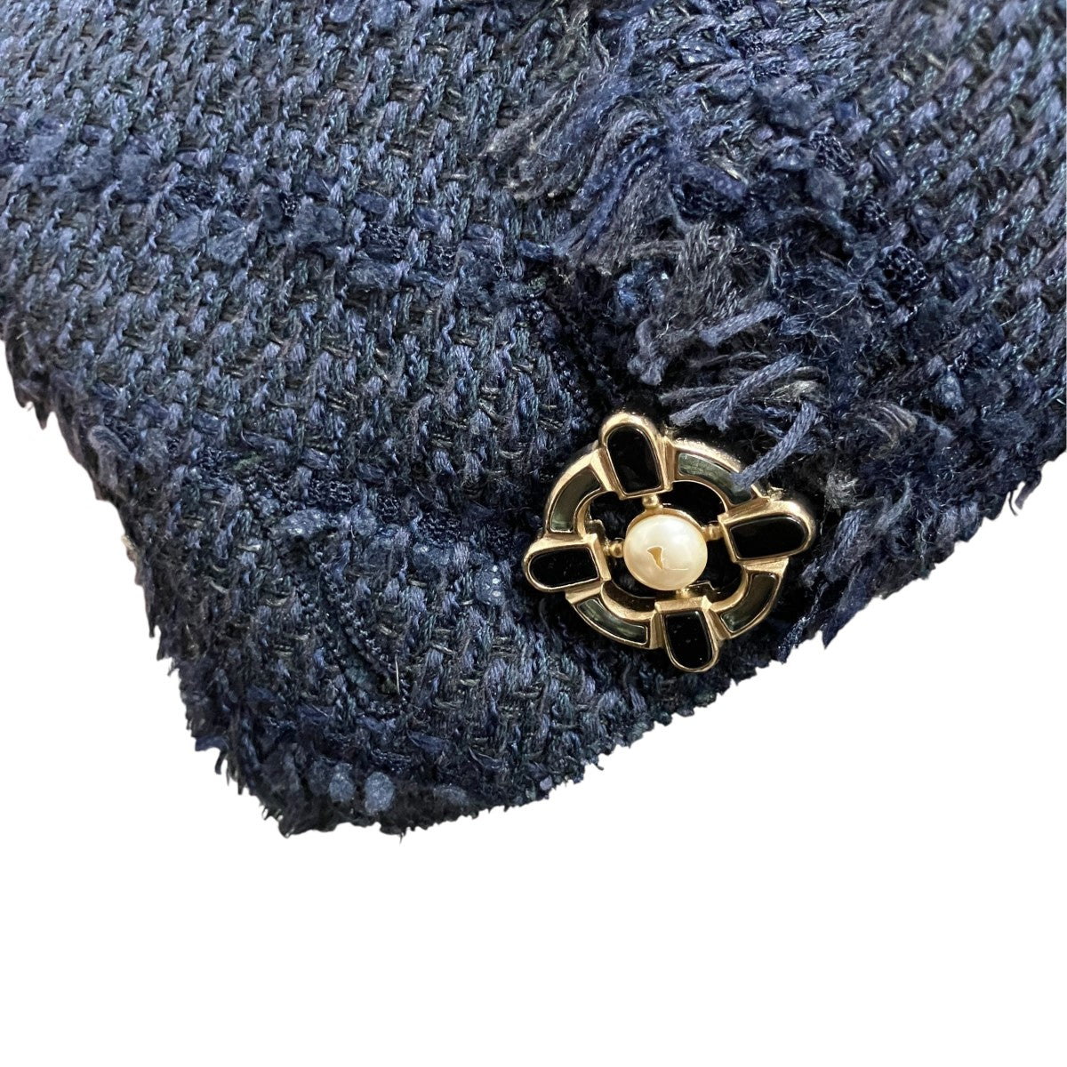 CHANEL ブローチツイードコート 古着・中古-5枚目のアイテム画像
