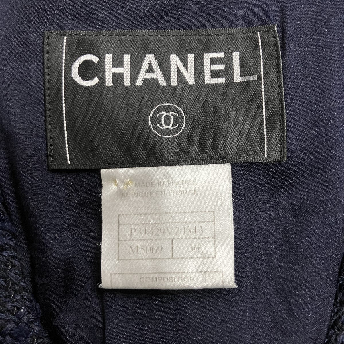 CHANEL ブローチツイードコート 古着・中古-6枚目のアイテム画像