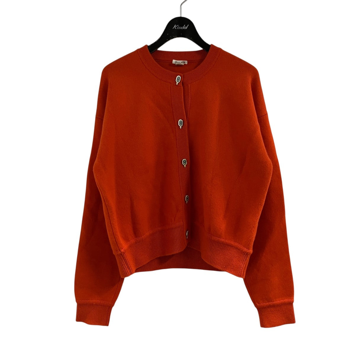 HERMES カシミヤカーディガン 古着・中古-1枚目のアイテム画像