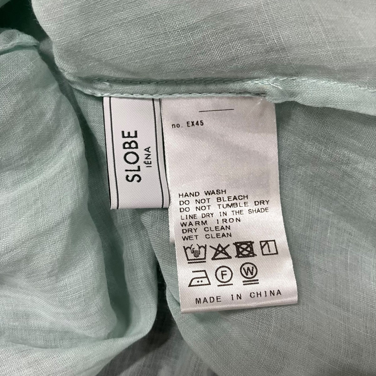 SLOBE IENA バンドカラーブラウス 古着・中古-5枚目のアイテム画像